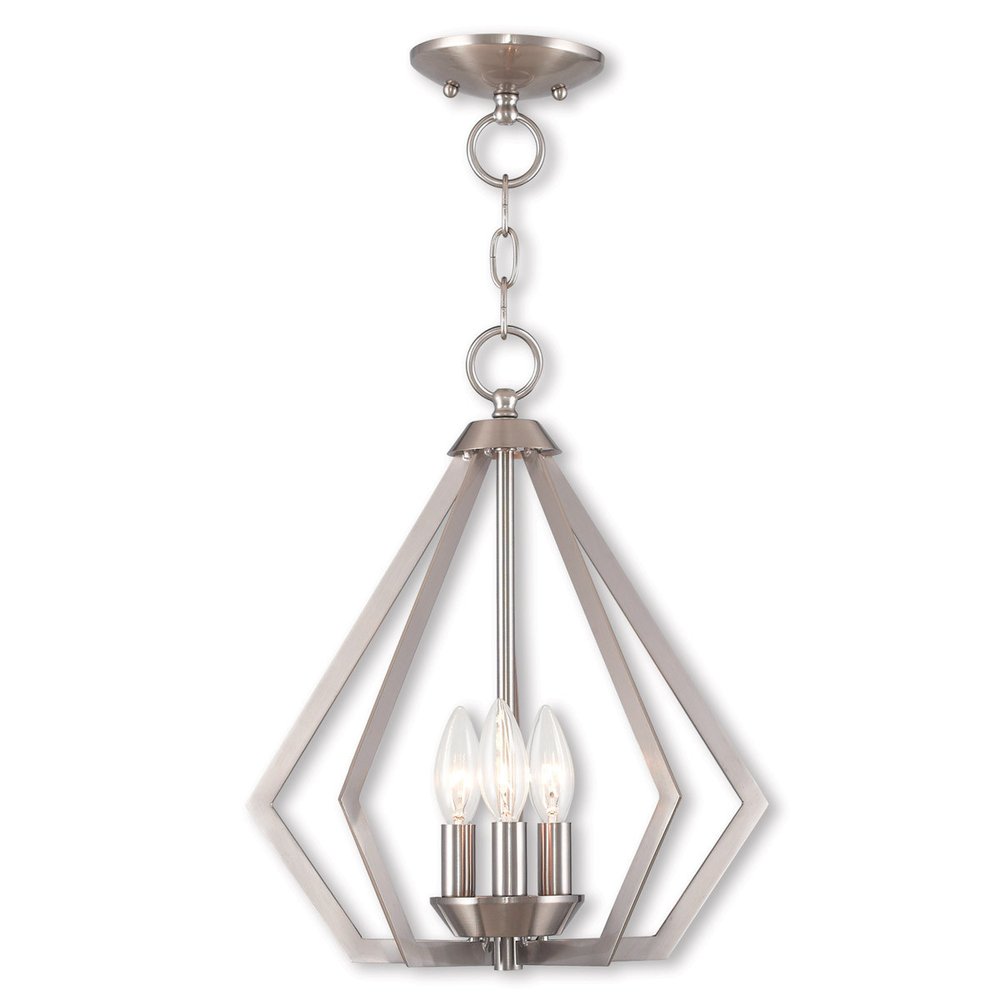 Three Light Dimmable Chandelier With Shades