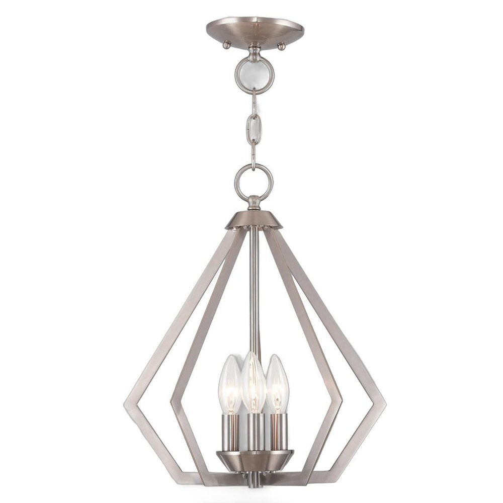 Three Light Dimmable Chandelier With Shades