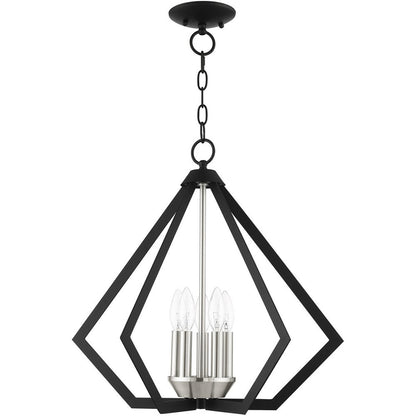 Five Light Dimmable Chandelier With Shades