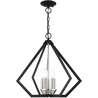 Five Light Dimmable Chandelier With Shades