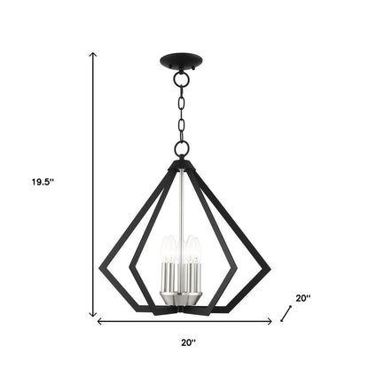 Five Light Dimmable Chandelier With Shades