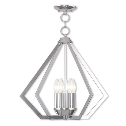Five Light Dimmable Chandelier With Shades