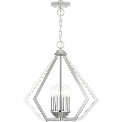 Five Light Dimmable Chandelier With Shades