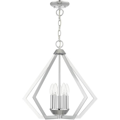 Five Light Dimmable Chandelier With Shades