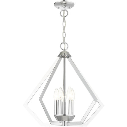 Five Light Dimmable Chandelier With Shades