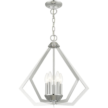 Five Light Dimmable Chandelier With Shades