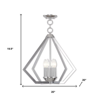 Five Light Dimmable Chandelier With Shades