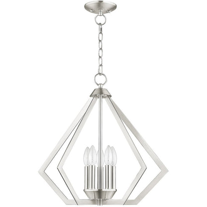 Five Light Dimmable Chandelier With Shades