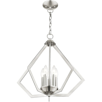 Five Light Dimmable Chandelier With Shades