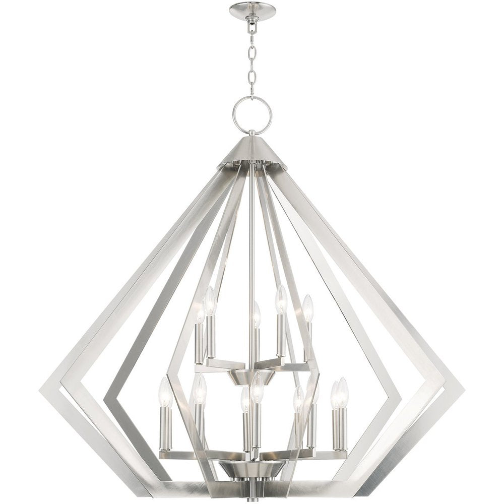 Multi Light Dimmable Chandelier With Shades