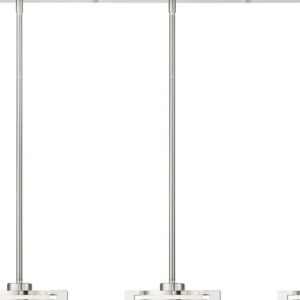Three Light Dimmable Chandelier With Shades