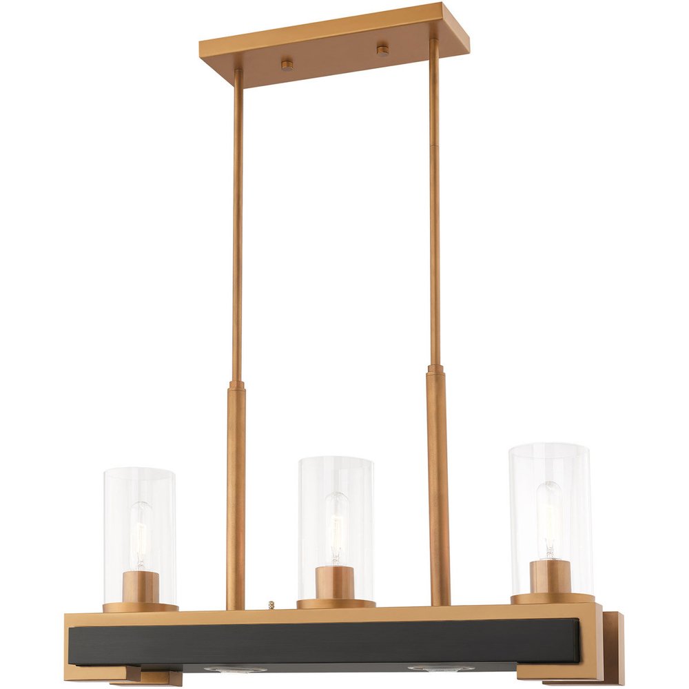 Two Light Dimmable Chandelier With Shades