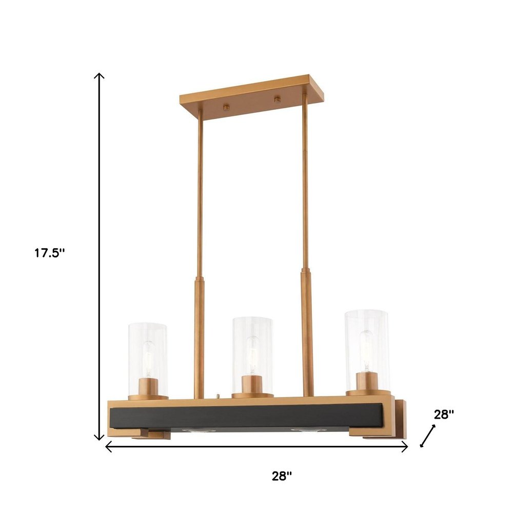 Two Light Dimmable Chandelier With Shades