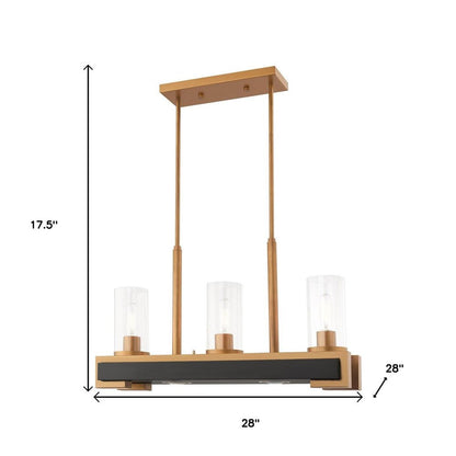 Two Light Dimmable Chandelier With Shades