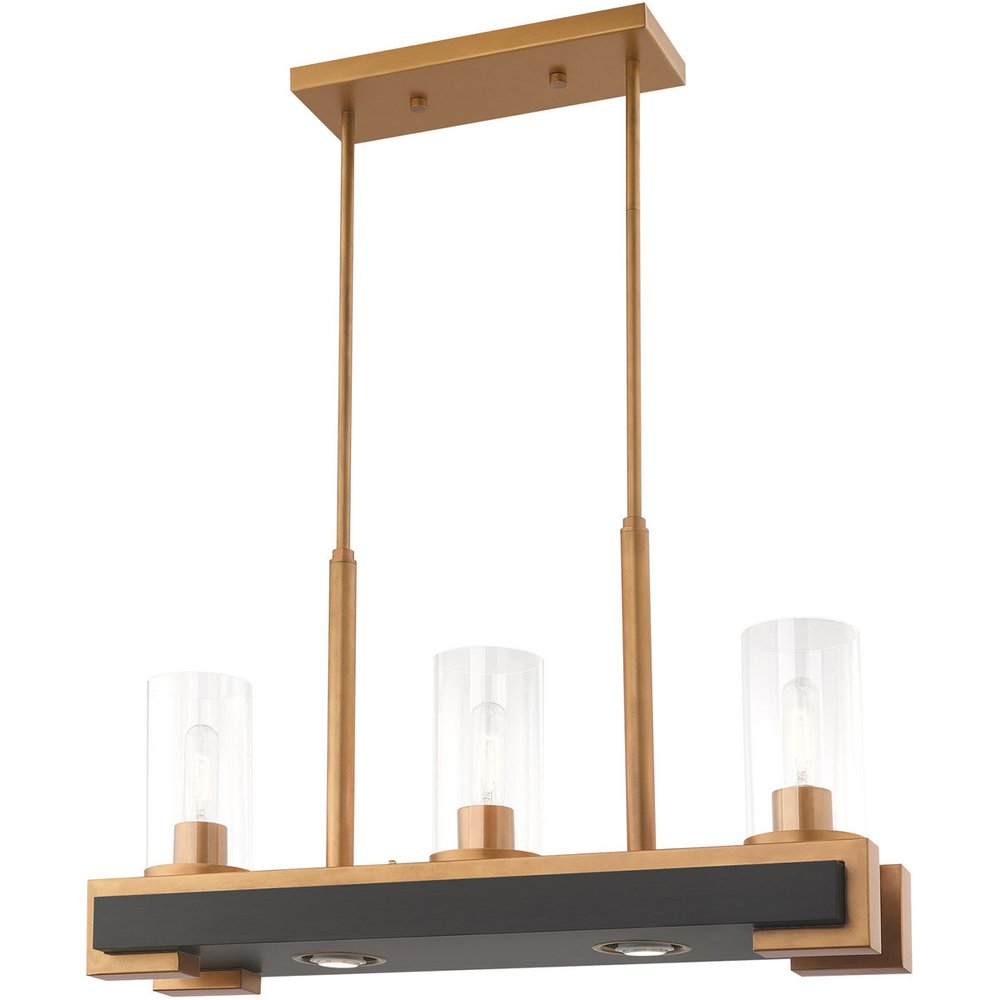 Two Light Dimmable Chandelier With Shades