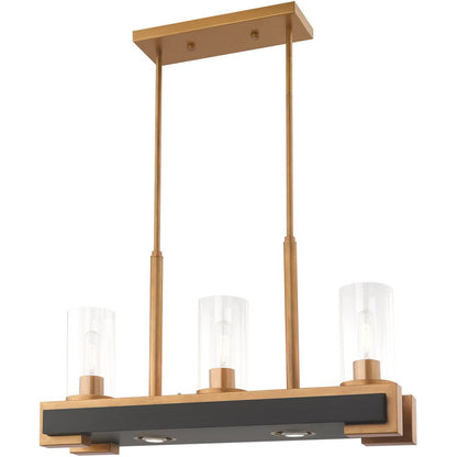 Two Light Dimmable Chandelier With Shades