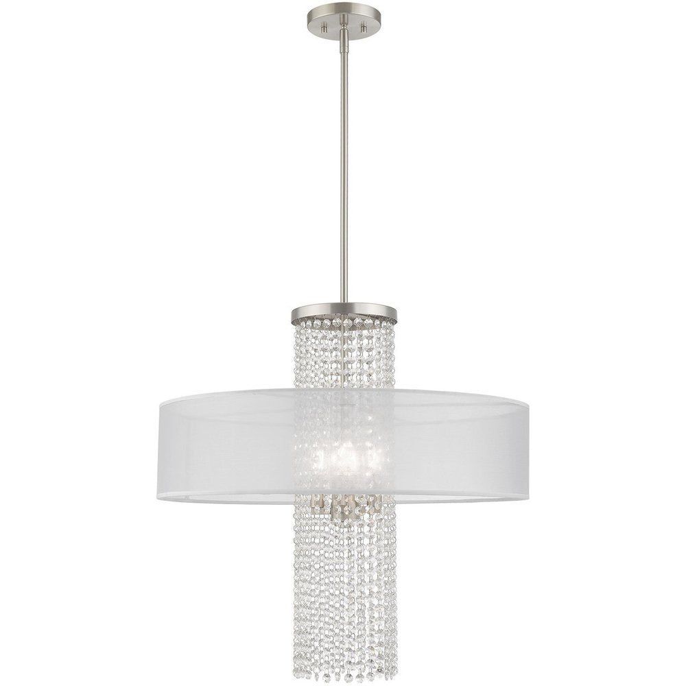 Four Light Dimmable Chandelier With Shades