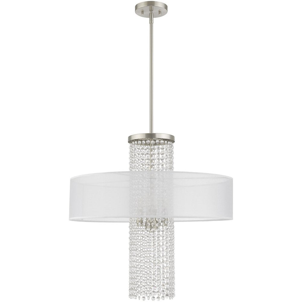 Four Light Dimmable Chandelier With Shades