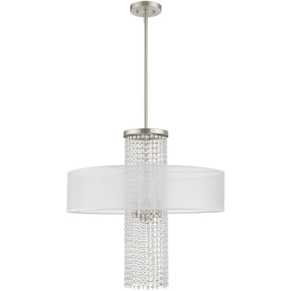 Four Light Dimmable Chandelier With Shades