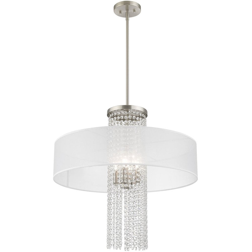 Four Light Dimmable Chandelier With Shades