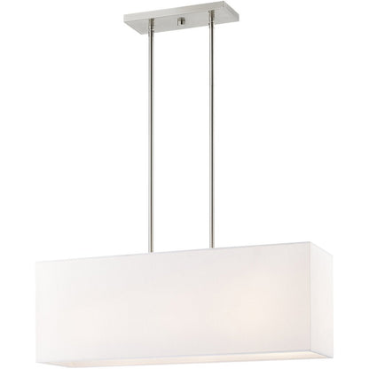 Three Light Dimmable Chandelier With Shades