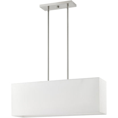Three Light Dimmable Chandelier With Shades