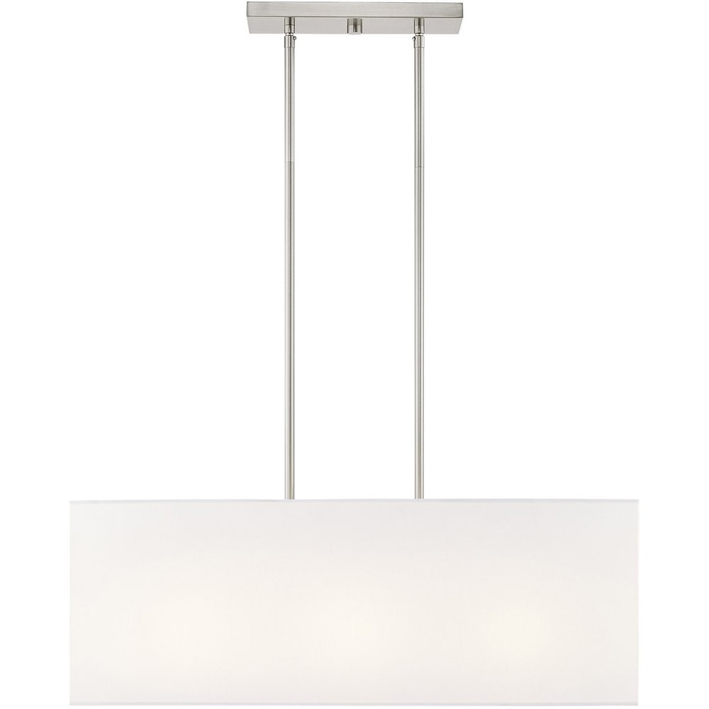 Three Light Dimmable Chandelier With Shades
