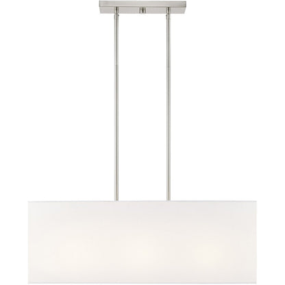 Three Light Dimmable Chandelier With Shades