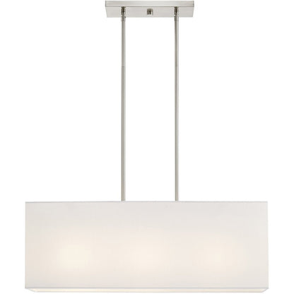Three Light Dimmable Chandelier With Shades