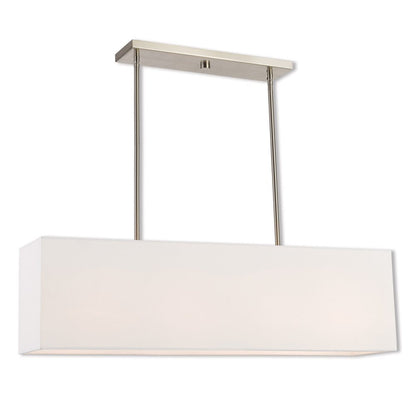 Four Light Dimmable Chandelier With Shades