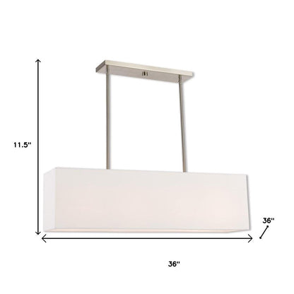 Four Light Dimmable Chandelier With Shades