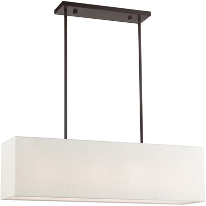 Four Light Dimmable Chandelier With Shades