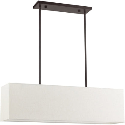 Four Light Dimmable Chandelier With Shades
