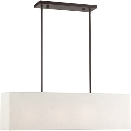 Four Light Dimmable Chandelier With Shades