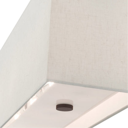 Four Light Dimmable Chandelier With Shades