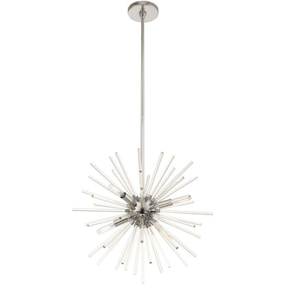 Six Light Dimmable Chandelier With Shades