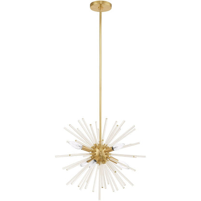 Six Light Dimmable Chandelier With Shades