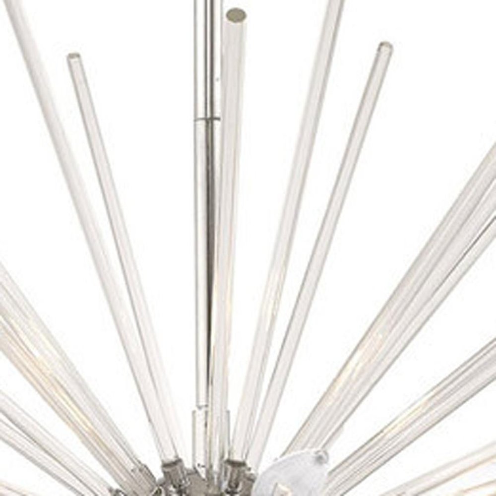 Eight Light Dimmable Chandelier With Shades