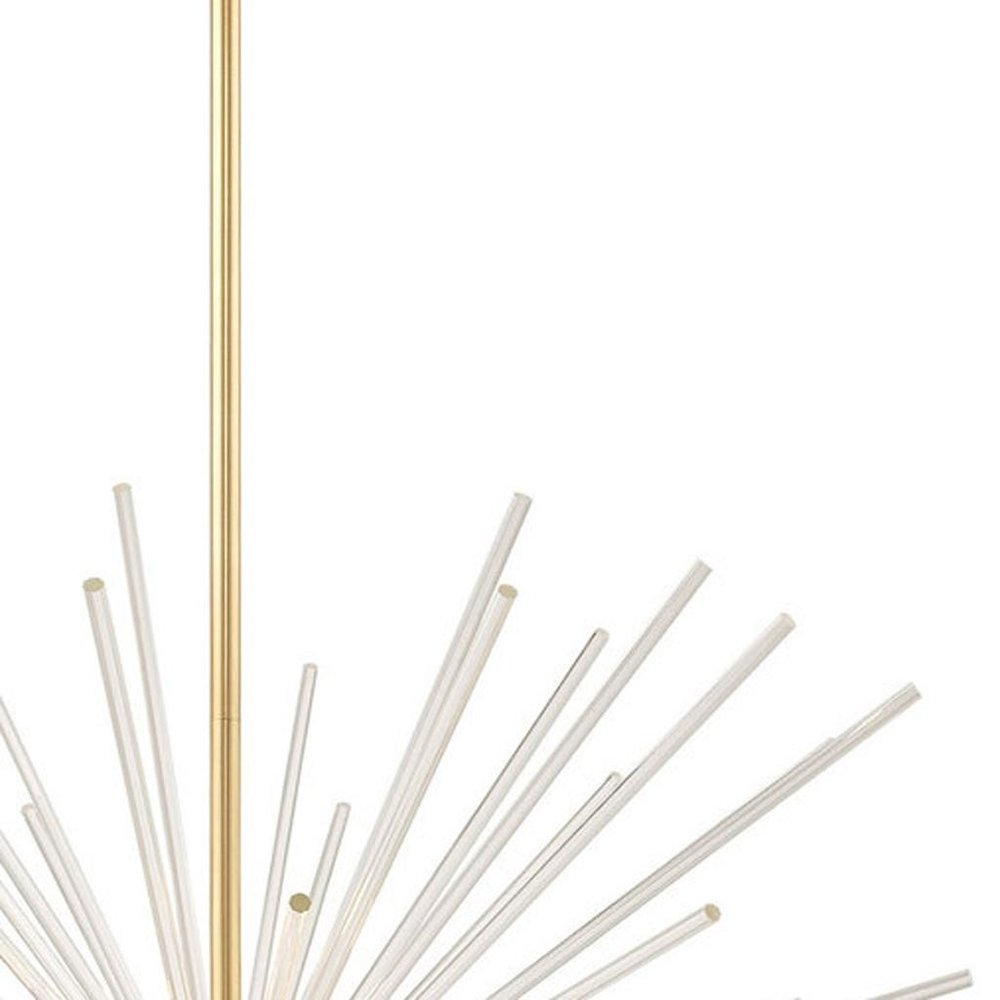 Eight Light Dimmable Chandelier With Shades