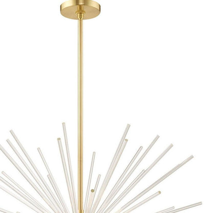 Eight Light Dimmable Chandelier With Shades