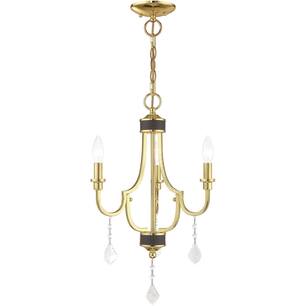 Three Light Dimmable Chandelier With Shades