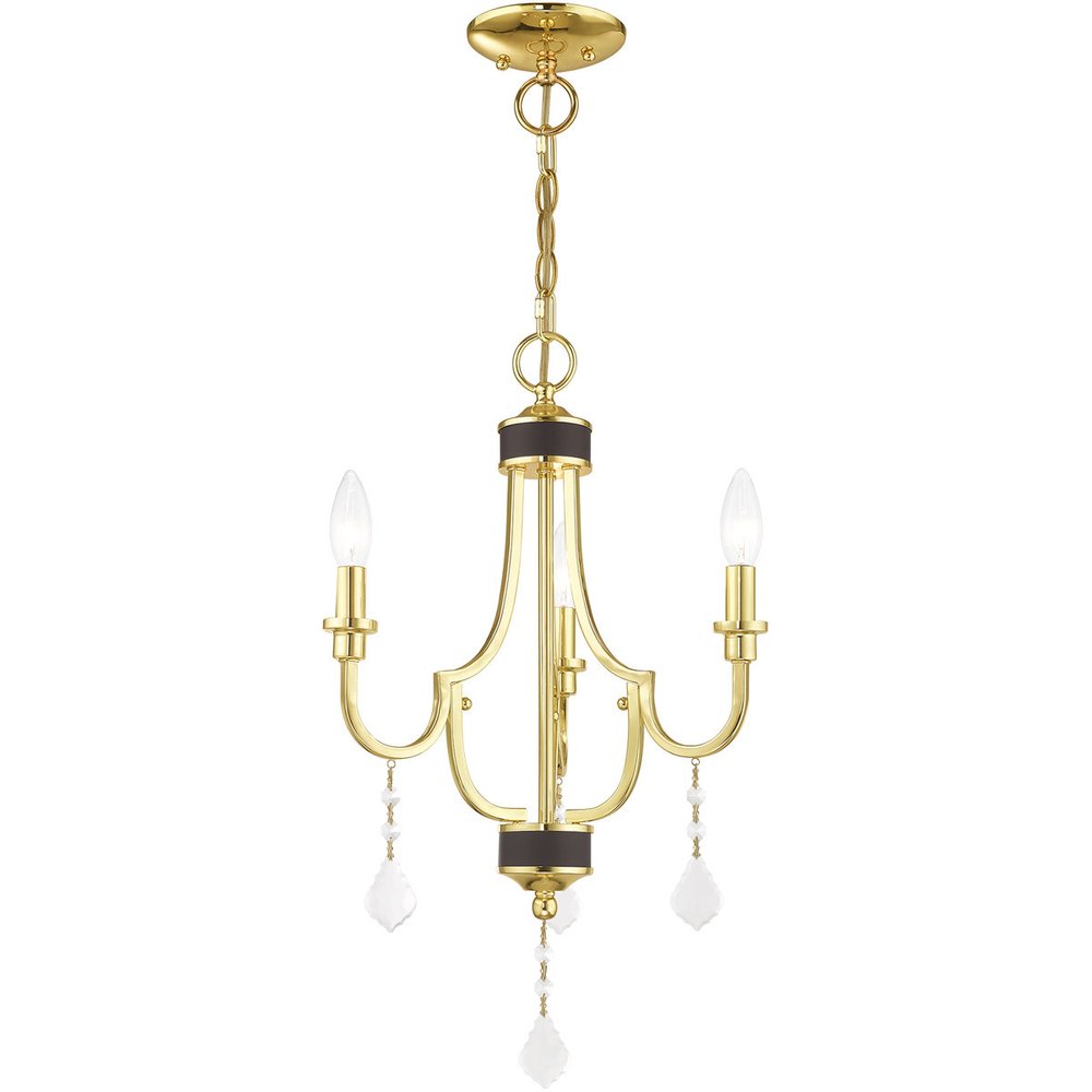 Three Light Dimmable Chandelier With Shades