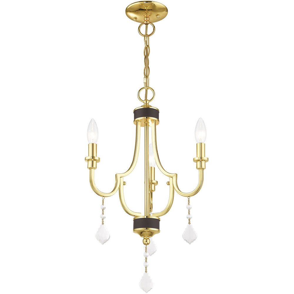 Three Light Dimmable Chandelier With Shades