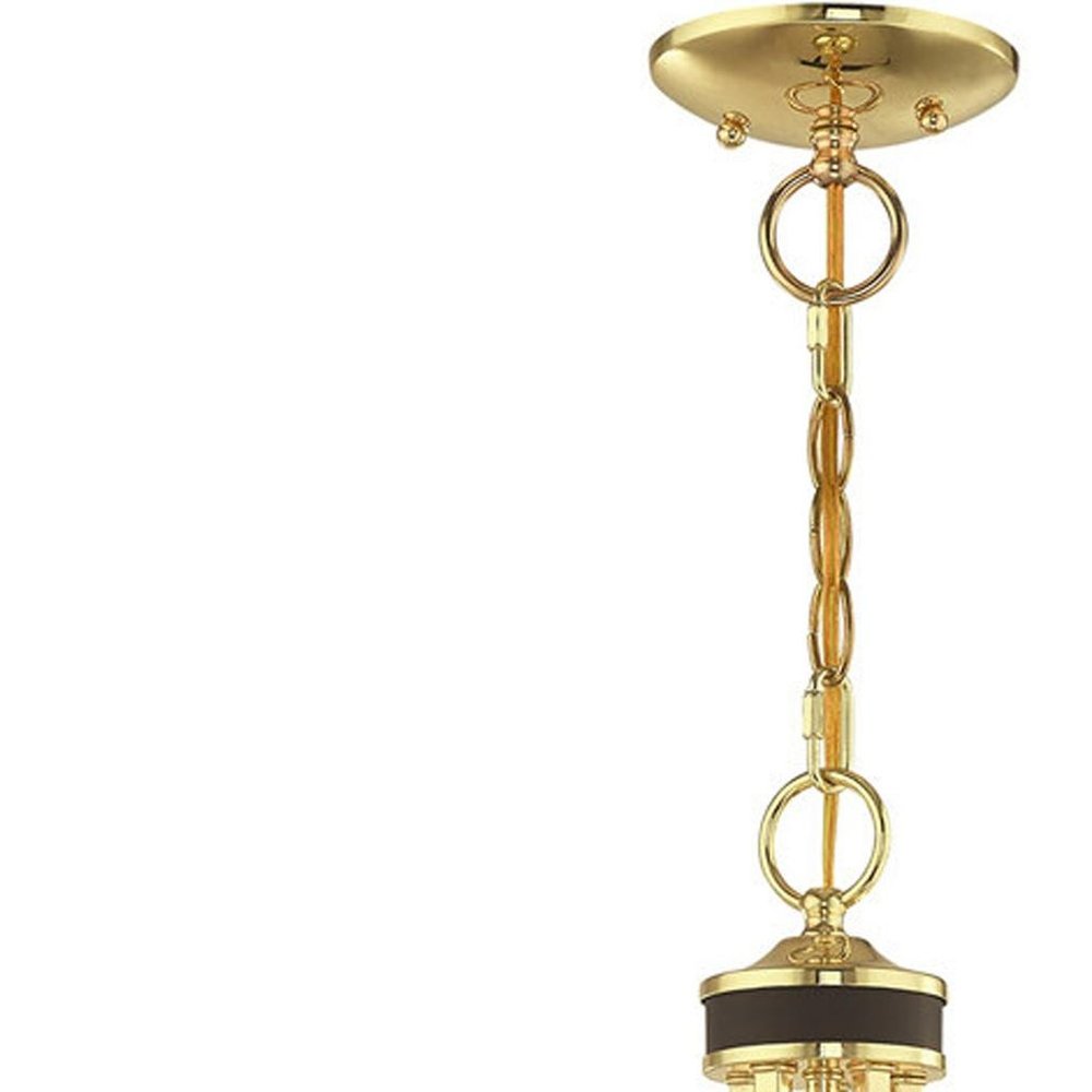 Five Light Dimmable Chandelier With Shades
