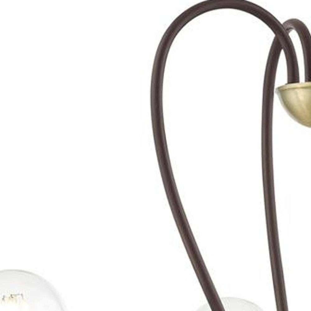 Four Light Dimmable Chandelier With Shades