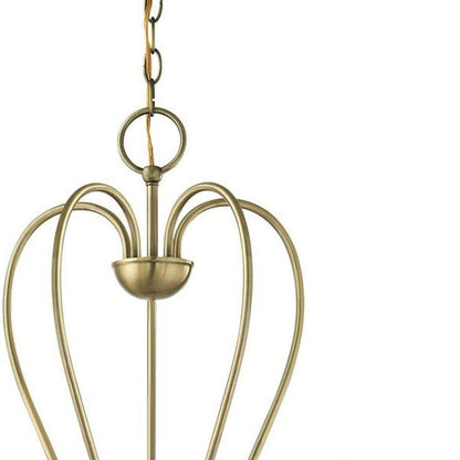 Five Light Dimmable Chandelier With Shades