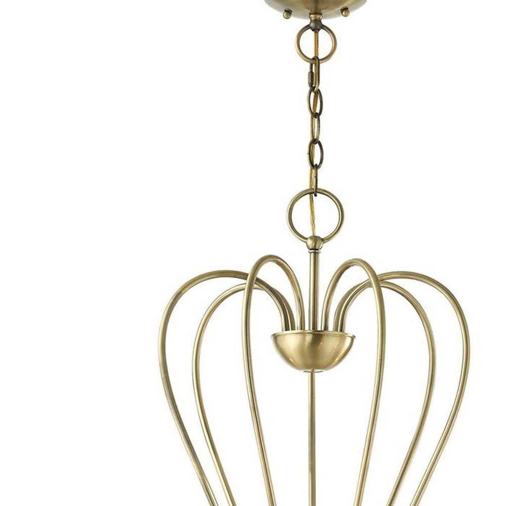 Seven Light Dimmable Chandelier With Shades