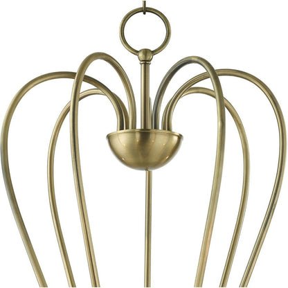 Seven Light Dimmable Chandelier With Shades