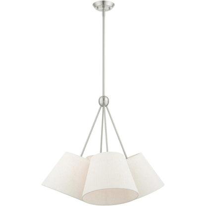 Four Light Dimmable Chandelier With Shades