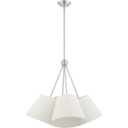 Four Light Dimmable Chandelier With Shades